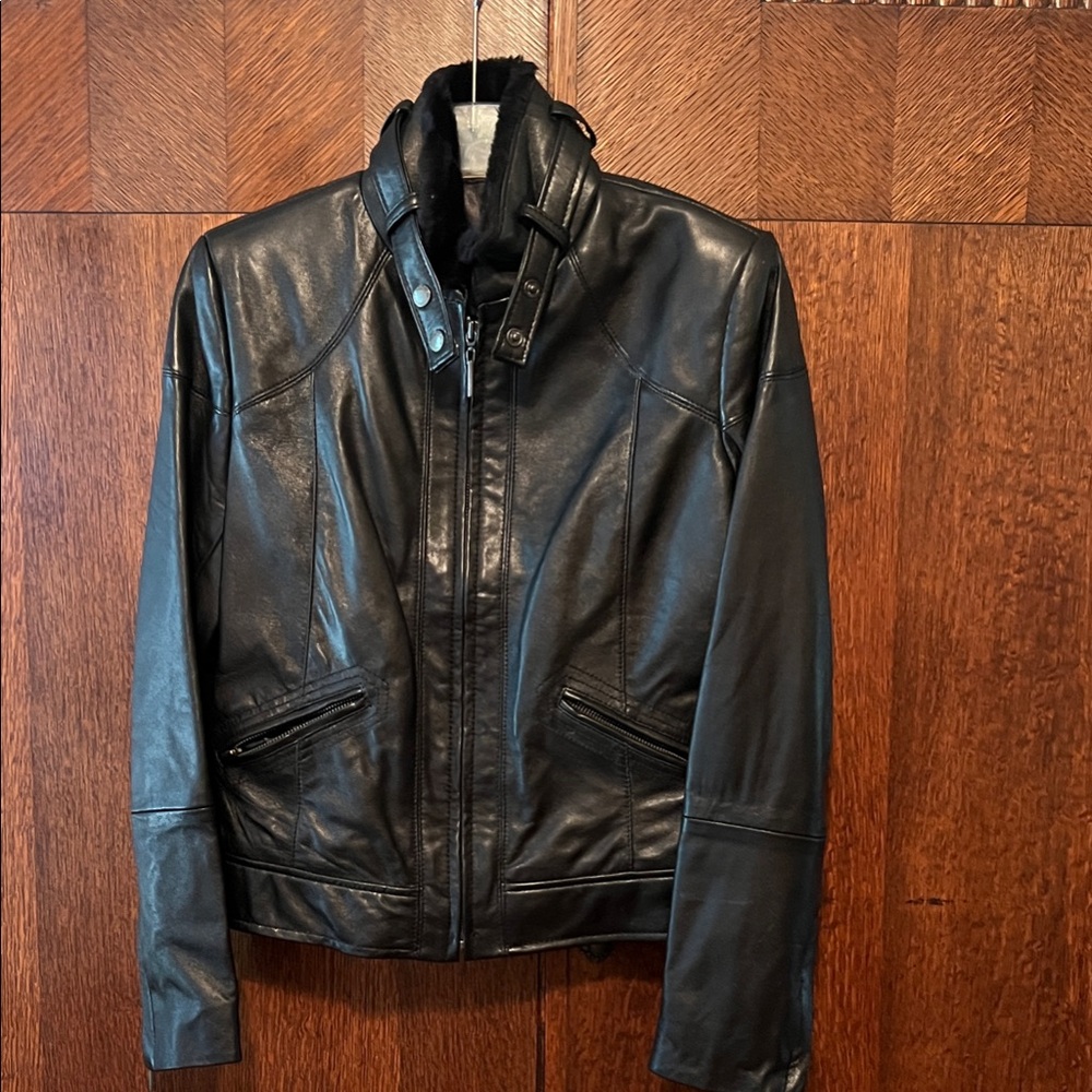 Women’s Black Leather Jacket